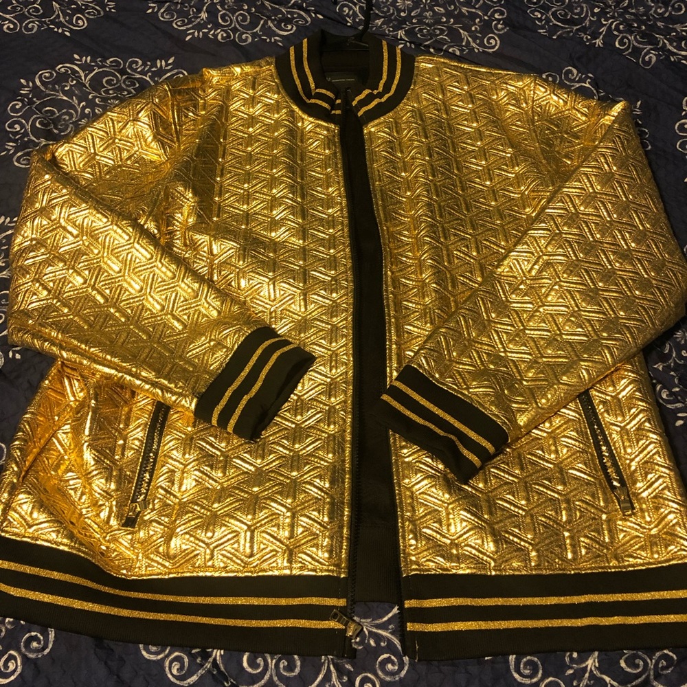 Metallic gold jacket